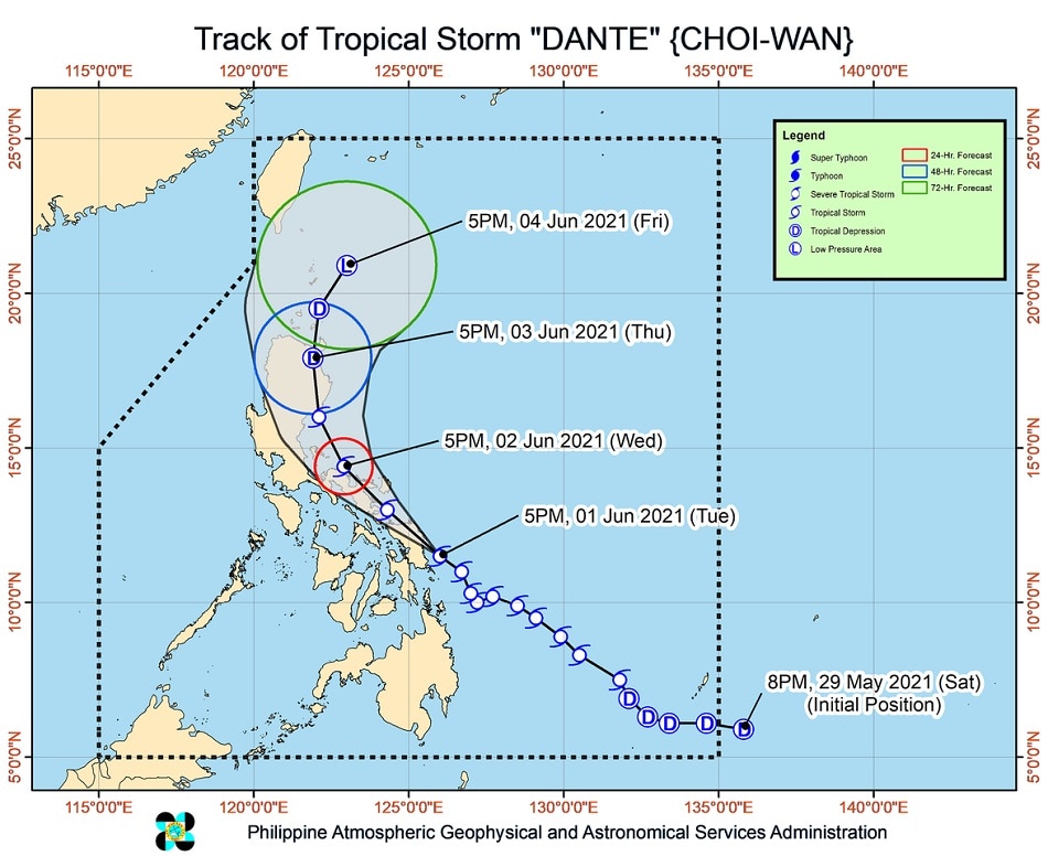 Tropical Storm Dante makes landfall over Eastern Samar 2