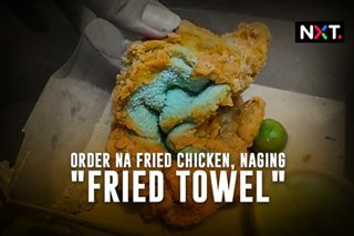 Order na fried chicken, naging 'fried towel'