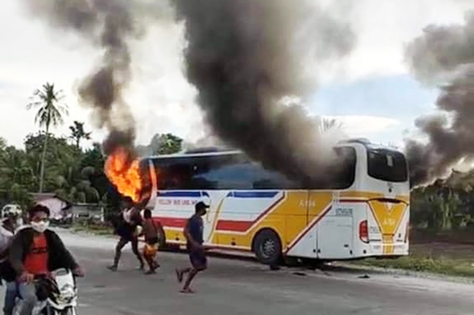 3 patay, 6 sugatan sa pagsunog sa isang bus sa Cotabato 1