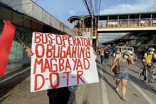 Ilang empleyado ng bus company na nawalan ng trabaho, humingi ng separation pay