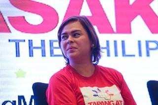 Sara douses hints of Duterte-Duterte tandem in 2022