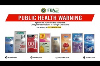 FDA warns public vs unregistered condoms