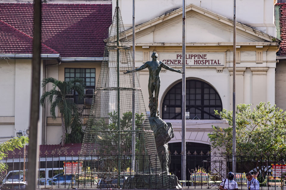 The facade of the Philippine General Hospital in Manila on May 5, 2021. George Calvelo, ABS-CBN News/File