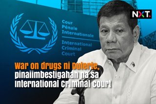 War on drugs ni Duterte, pinaiimbestigahan sa International Criminal Court