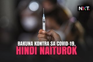 Bakuna kontra sa COVID-19, hindi naiturok