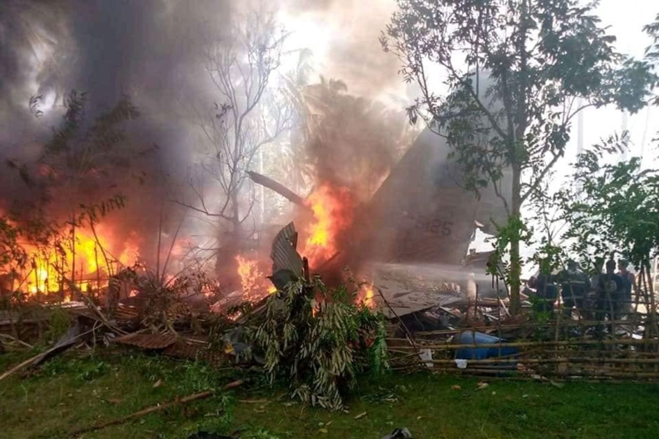 PH military plane crash landed in Sulu