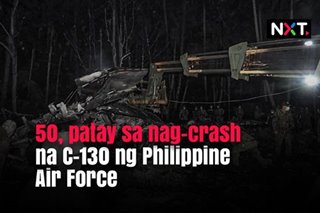 50, patay sa nag-crash na C-130 ng Philippine Air Force