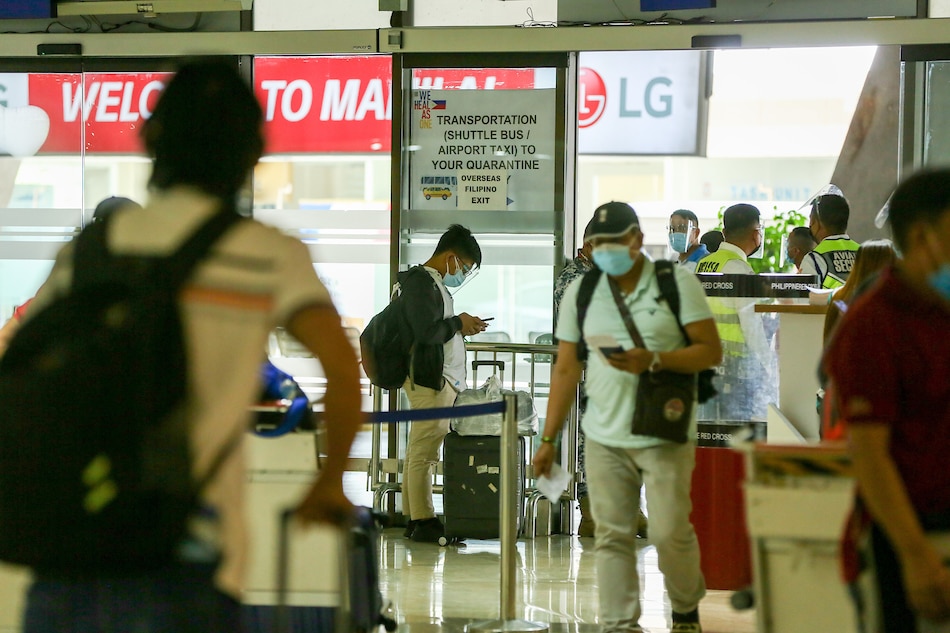 Overseas Filipino workers (OFWs) arrive Jonathan Cellona, ABS-CBN News