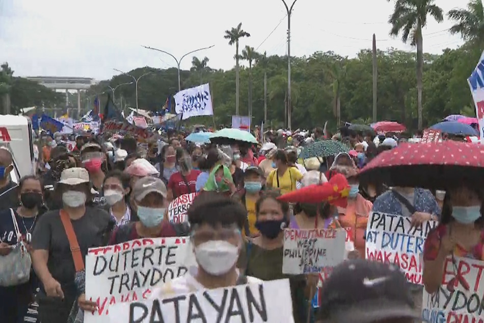 Mga protesta sa huling SONA ni Duterte umarangkada na 1