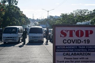 Mga ECQ checkpoint sa Muntinlupa nakalatag na