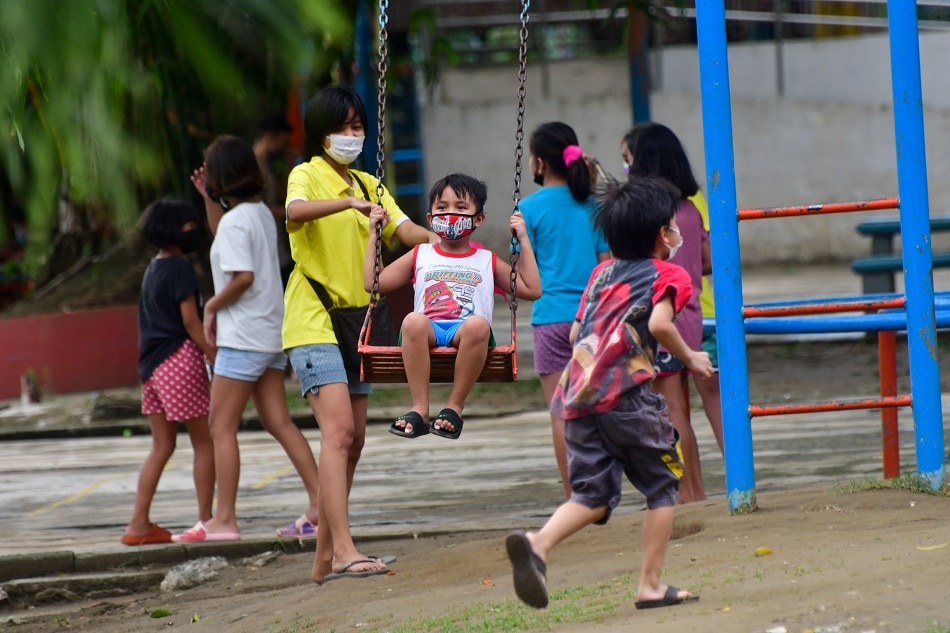 Children at a playground in Marikina City