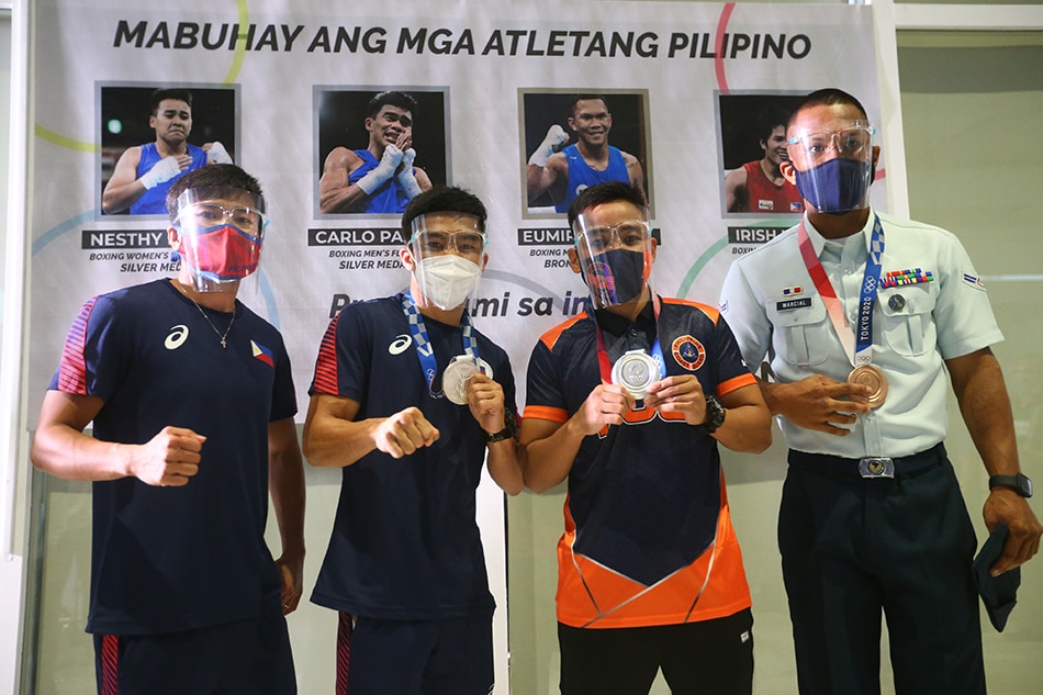 LOOK Pinoy boxers arrive home after triumphant Tokyo campaign ABS