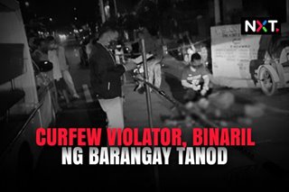 Curfew violator, binaril ng barangay tanod 