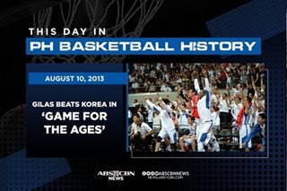 This Day in PH hoops history: Gilas’ victory vs Korea