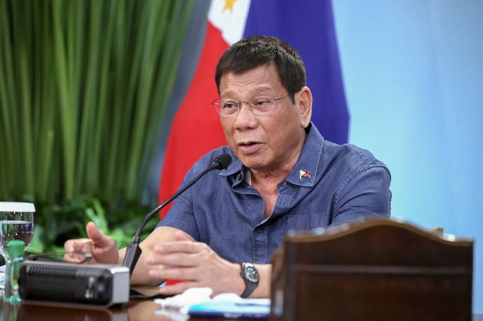 President Rodrigo Duterte talks to the people from the Malacañang Golf (Malago) Clubhouse in Malacañang Park, Manila on Aug. 9, 2021. Robinson Niñal, Presidential Photo