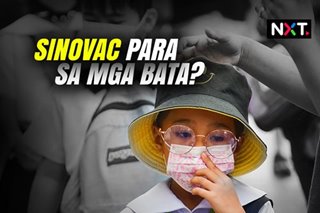 Pinag-aaralan na ang pagbibigay ng Sinovac sa mga bata