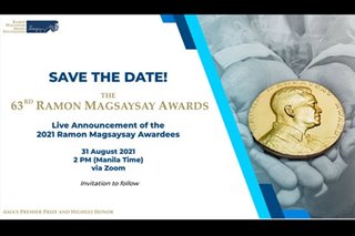 Ramon Magsaysay Awards, Asia's Nobel, resumes this year