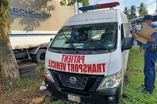 Hospital patient sa Davao City tumangay ng ambulansiya