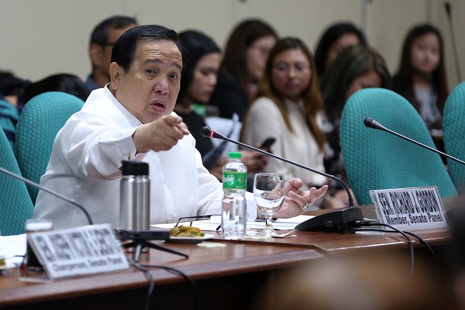 Sen. Richard Gordon reacts during a Senate hearing, May 29, 2018. Jonathan Cellona, ABS-CBN News/File