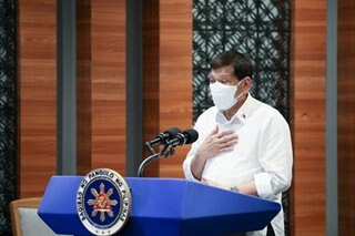 Mask-less Duterte jests about health with Olympic athletes