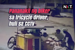 Pananakit ng biker sa tricycle driver, huli sa CCTV 