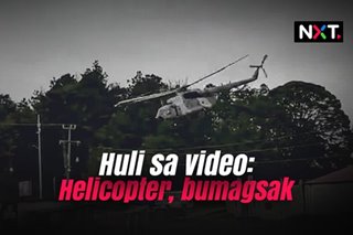 Huli sa video: Helicopter, bumagsak 