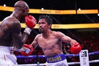 Pacquiao admits doing 'something unusual' with his legs before Ugas fight