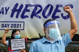 Health workers nagprotesta ngayong Araw ng mga Bayani