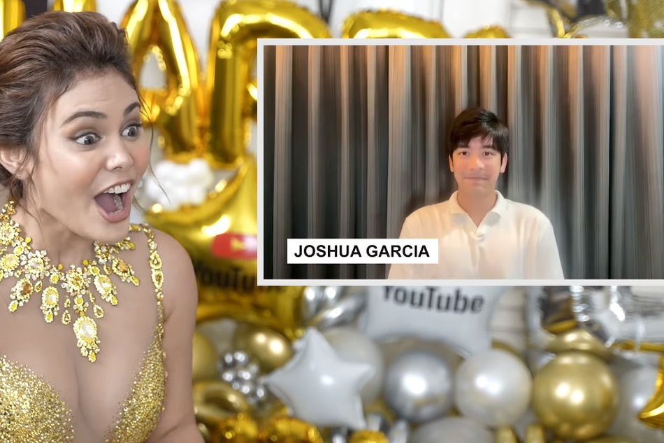 Ivana Alawi screams as she watches Joshua Garcia's video greeting. Alawi's YouTube channel
