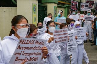 Health workers demand proper compensation