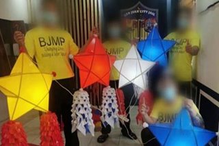 Mga PDL sa San Juan abala sa paggawa ng mga parol