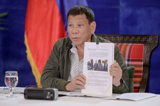 Duterte pinatitigil ang Senate probe vs overpriced PPEs