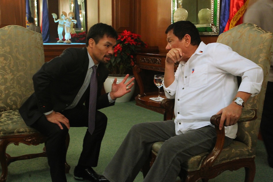 President Rodrigo Roa Duterte meets with Senator Emmanuel 
