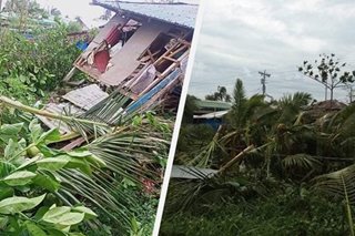 Mga bahay sa E. Samar nawasak dahil sa 'Jolina'