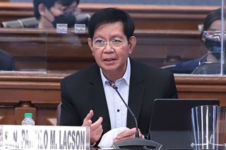 Lacson informed of withdrawal of support thru text