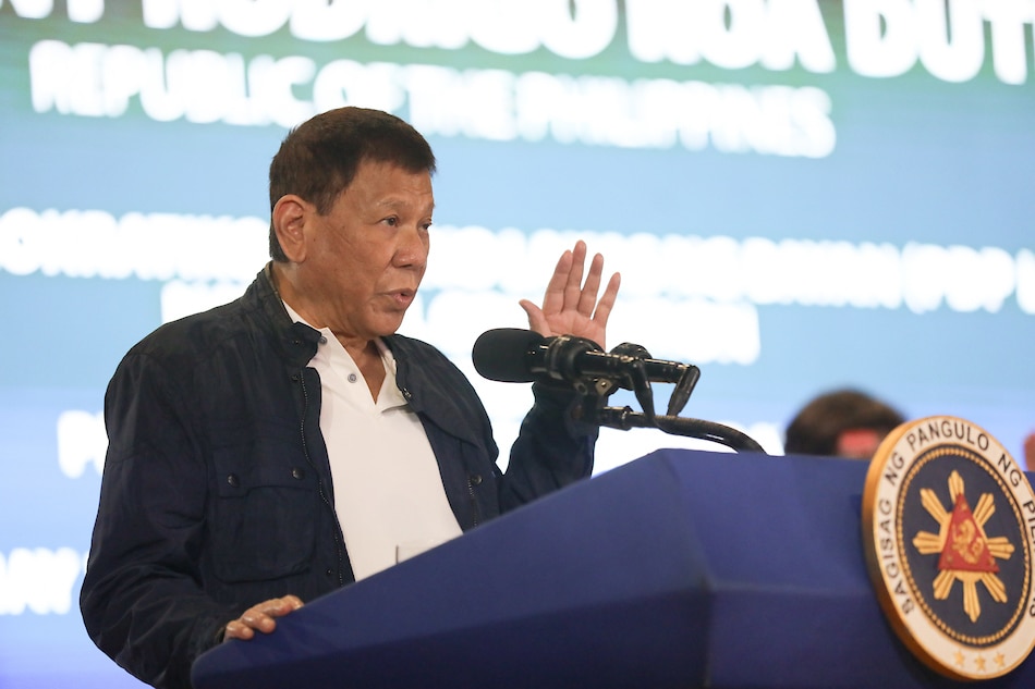 President Rodrigo Duterte attends an event of his political party in San Fernando City, Pampanga on Sept. 8, 2021. Toto Lozano, Presidential Photo/File