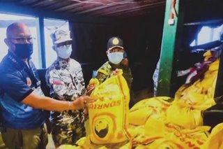 Smuggled na bigas nasabat sa Tawi-Tawi