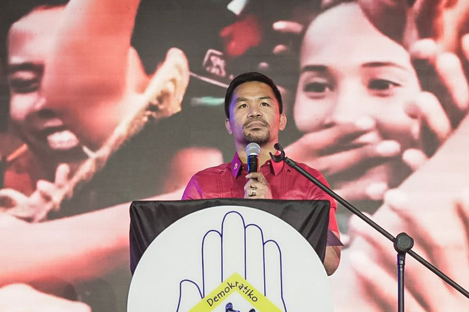 Sen. Manny Pacquiao says he will run for President in 2022. Courtesy, Team Pacquiao. 