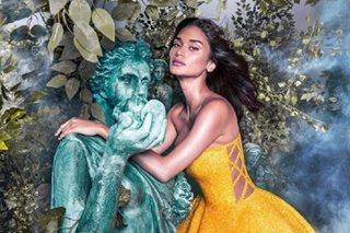 Pia Wurtzbach stuns in yellow in Michael Cinco shoot