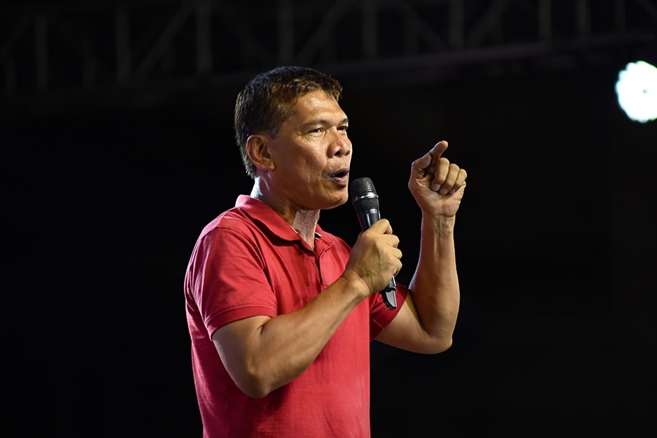  Labor leader Leody DeGuzman during the Makabayan Coalition Miting de Avance in Quiapo on May 7, 2019. George Calvelo, ABS-CBN News/File 