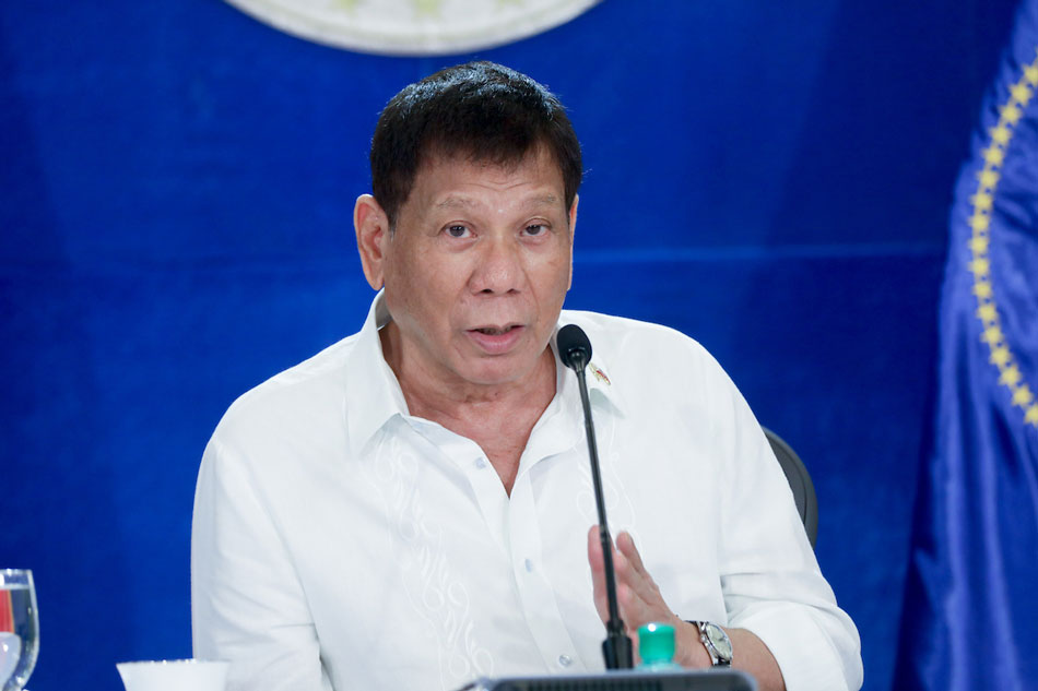 President Rodrigo Duterte gives a public statement at the Arcadia Active Lifestyle Center in Matina, Davao City on September 22, 2021. Simeon Celi, Presidential Photo/File