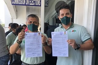 Ejay Falcon files COC for vice governor