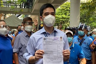Vico Sotto files COC, eyes 2nd term as Pasig mayor