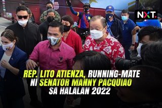 Lito Atienza, running-mate ni Senator Pacquiao sa 2022