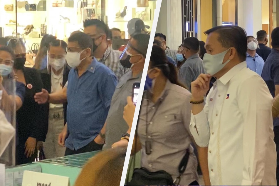 Duterte goes shopping at Greenbelt