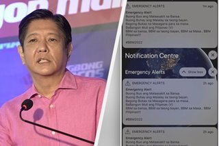 NTC iimbestigahan ang pro-Bongbong 'emergency alert' 