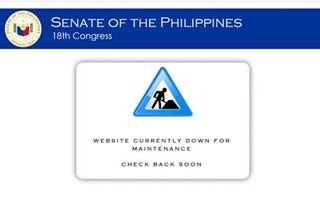 Senate website, 'di ma-access dahil sa cyber attack 
