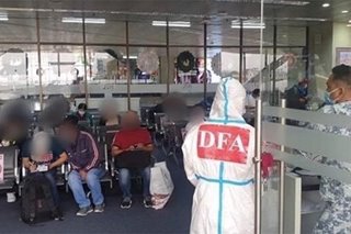 91 Filipinos repatriated from Bahrain arrive in Manila
