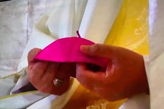 CBCP head posts pink zuchetto after Robredo joins presidential race