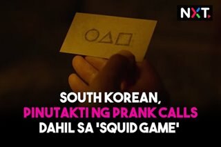 Pinutakti ng prank calls dahil sa 'Squid Game'